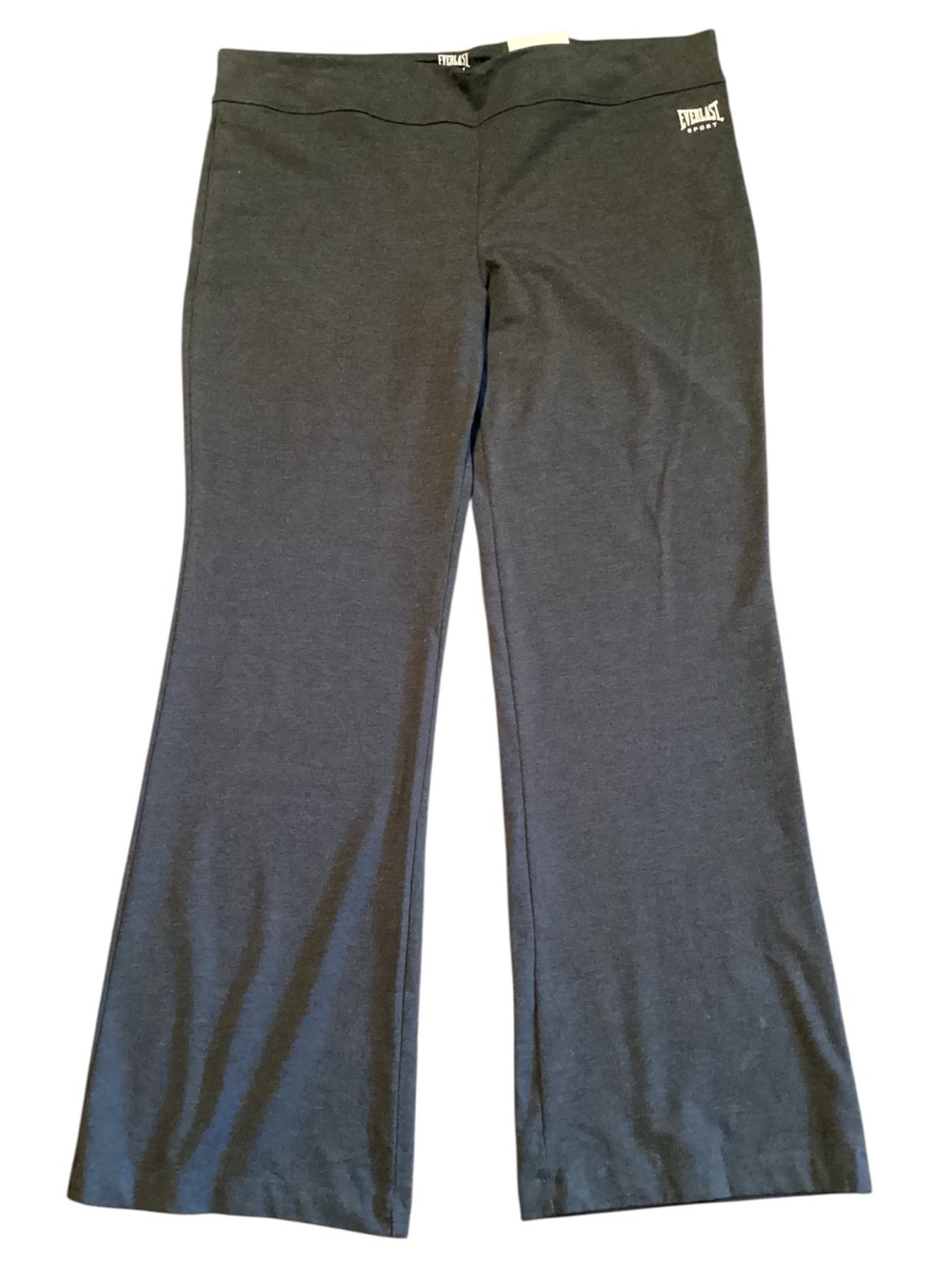 NWT Deadstock Everlast Sport Y2K Slim Fit Flare Yoga Pants XXL Charcoal